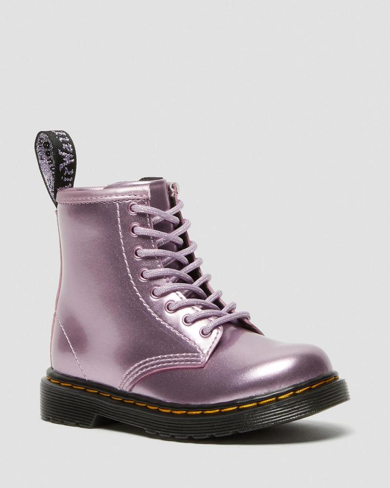 Dr Martens Toddler 1460 Metallic Veterlaarzen Kinderen Roze | NL 128GSO